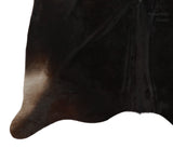 Solid Black Cowhide Rug #14091