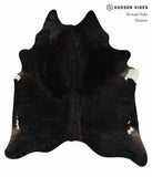Solid Black Cowhide Rug #14170