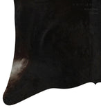 Solid Black Cowhide Rug #14203