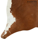Solid Brown Cowhide Rug #14220