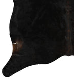 Solid Black Cowhide Rug #14258