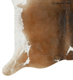 Brown with Red Cowhide Rug #14260