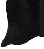 Solid Black Cowhide Rug #14264