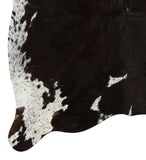 Salt and Pepper Black Cowhide Rug #14274