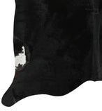 Solid Black Cowhide Rug #14311