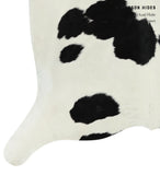 Black and White Cowhide Rug #14316