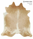 Beige and White Cowhide Rug #14327