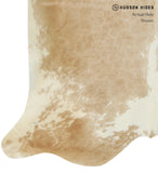 Beige and White Cowhide Rug #14327