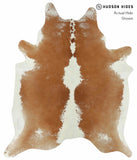 Beige and White Cowhide Rug #14575