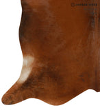 Brown with Red Cowhide Rug #14579