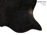 Solid Black Cowhide Rug #14723