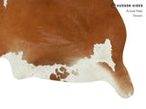 Brown and White Regular Cowhide Rug #14796