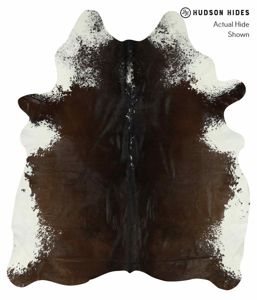 Salt and Pepper Brown Cowhide Rug #14917