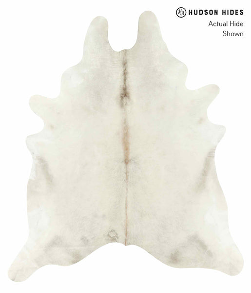 Solid White Cowhide Rug #14979