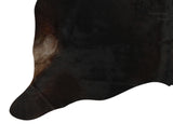 Solid Black Cowhide Rug #15045