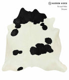 Black and White Cowhide Rug #15052