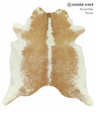 Beige and White Cowhide Rug #15279