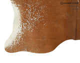 Salt and Pepper Brown Cowhide Rug #15397