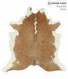Beige and White Cowhide Rug #15429