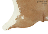 Beige and White Cowhide Rug #15429