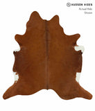 Solid Brown Cowhide Rug #15503