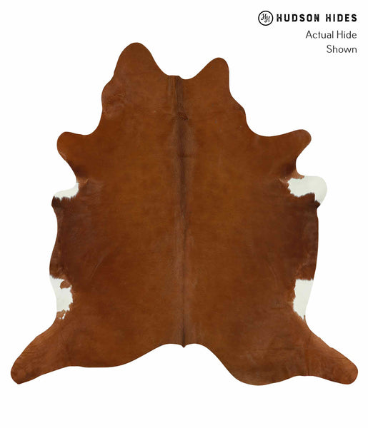 Solid Brown Cowhide Rug #15503