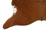 Solid Brown Cowhide Rug #15503