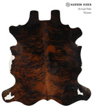 Dark Brindle Cowhide Rug #16106