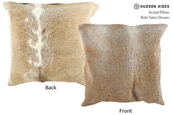 Gris Beige Cowhide Pillow #16403