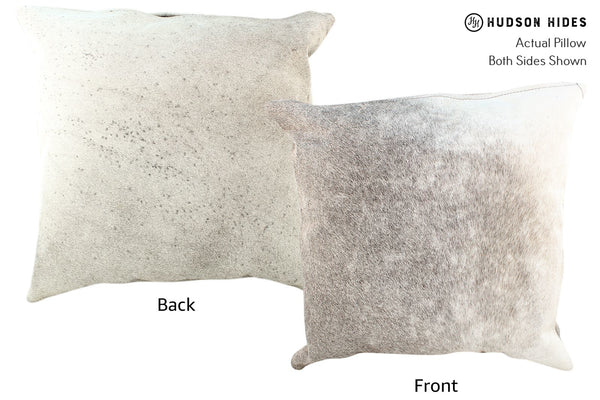 Gris Grey Cowhide Pillow #16452