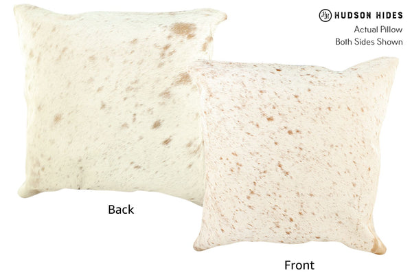 Salt and Pepper Brown Cowhide Pillow #16487