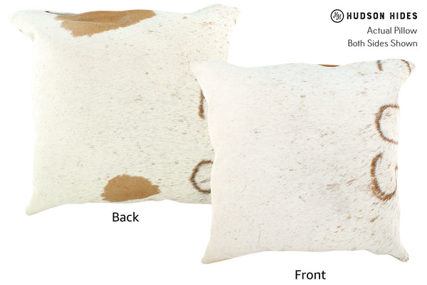 Salt and Pepper Brown Cowhide Pillow #16490