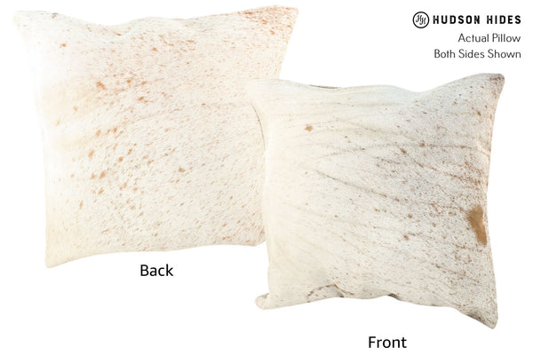 Salt and Pepper Brown Cowhide Pillow #16670