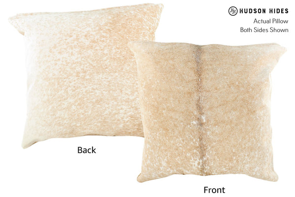 Salt and Pepper Brown Cowhide Pillow #16671