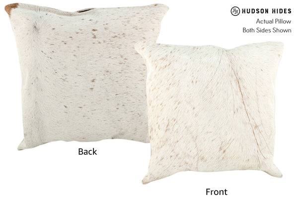 Salt and Pepper Brown Cowhide Pillow #16689