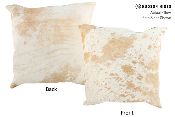Salt and Pepper Brown Cowhide Pillow #16710