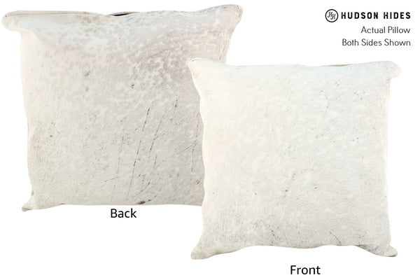 Salt and Pepper Black Cowhide Pillow #16712