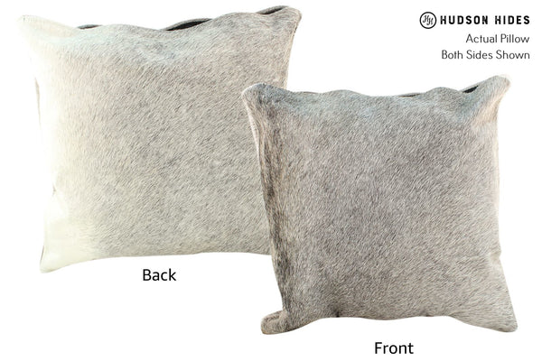 Gris Grey Cowhide Pillow #16725