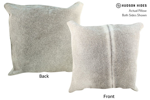 Gris Grey Cowhide Pillow #16734