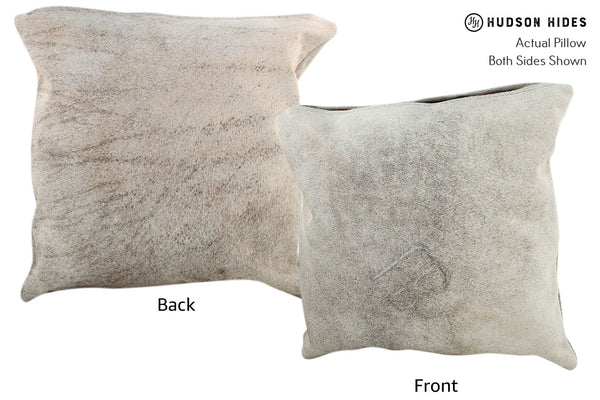 Gris Grey Cowhide Pillow #16790