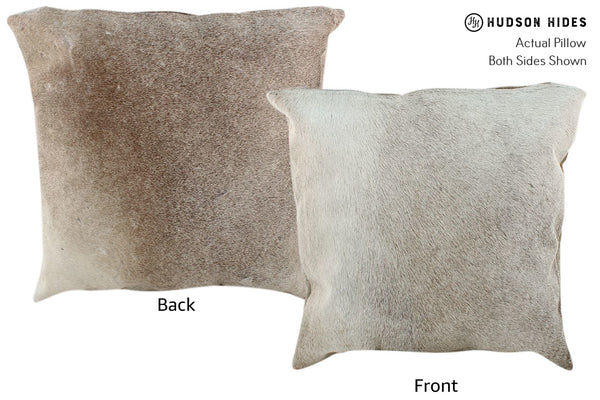 Gris Beige Cowhide Pillow #16825