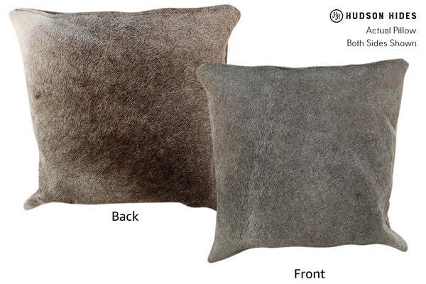 Gris Grey Cowhide Pillow #16826