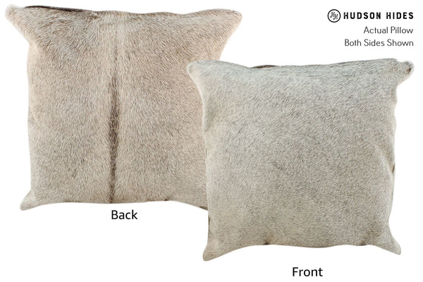 Gris Grey Cowhide Pillow #16870