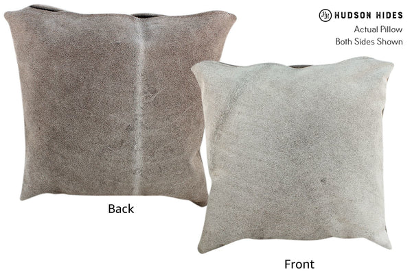 Gris Grey Cowhide Pillow #16871