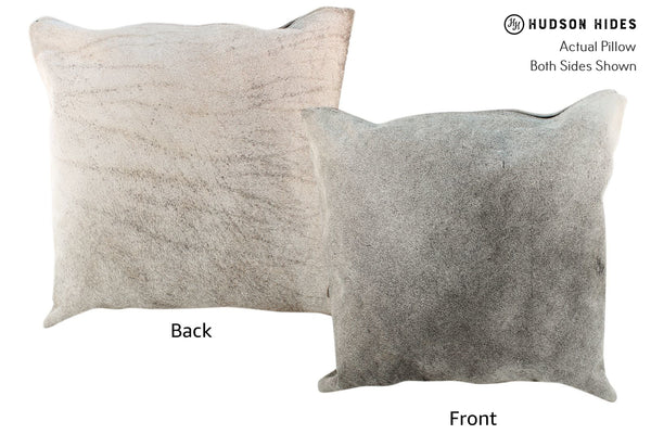 Gris Grey Cowhide Pillow #17014