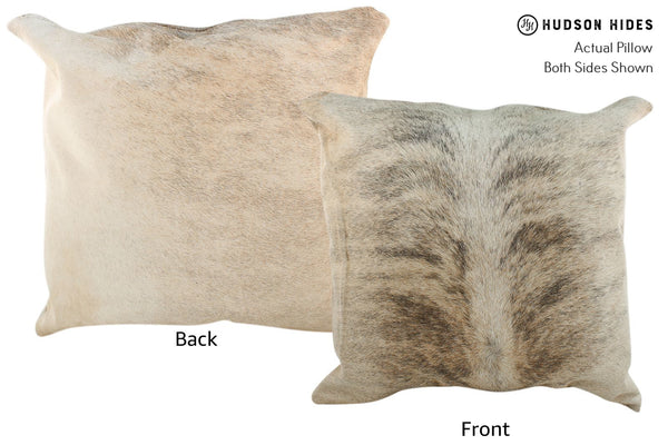 Light Brindle Cowhide Pillow #17030