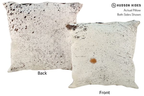 Salt and Pepper Brown Cowhide Pillow #17070