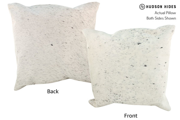 Salt and Pepper Black Cowhide Pillow #17075