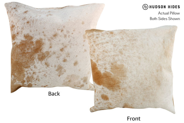 Salt and Pepper Brown Cowhide Pillow #17139