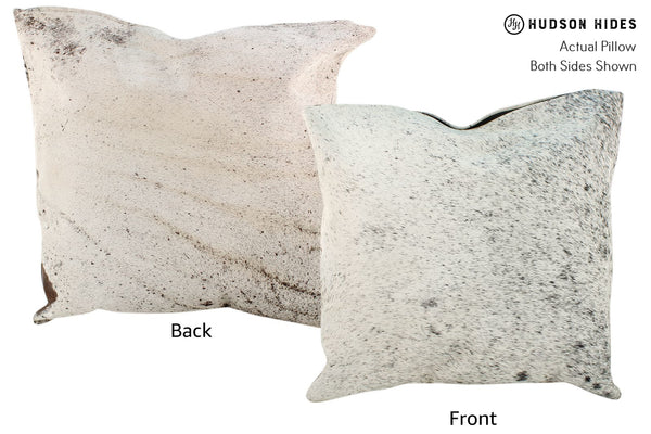Salt and Pepper Black Cowhide Pillow #17157